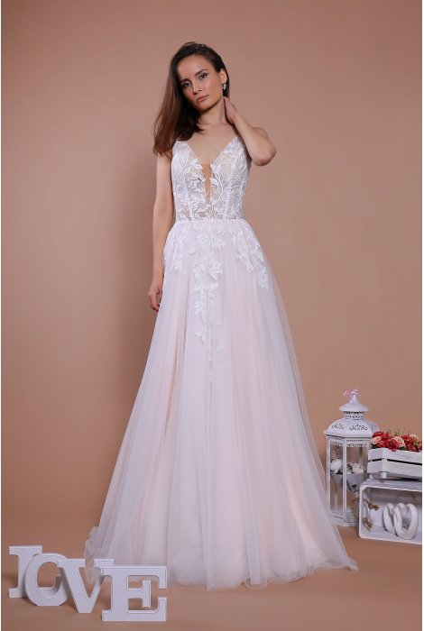Hochzeitskleid für braut von Schantal, Kollektion Traum, Modell 14086. Foto 1