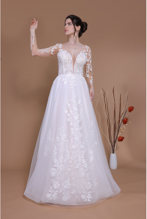 Hochzeitskleid für braut von Schantal, Kollektion Traum, Modell 14088 . Foto 3