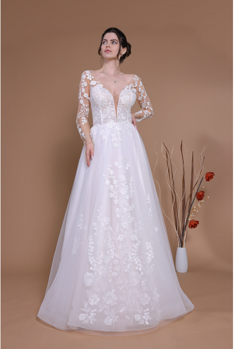 Hochzeitskleid für braut von Schantal, Kollektion Traum, Modell 14088 . Foto 4