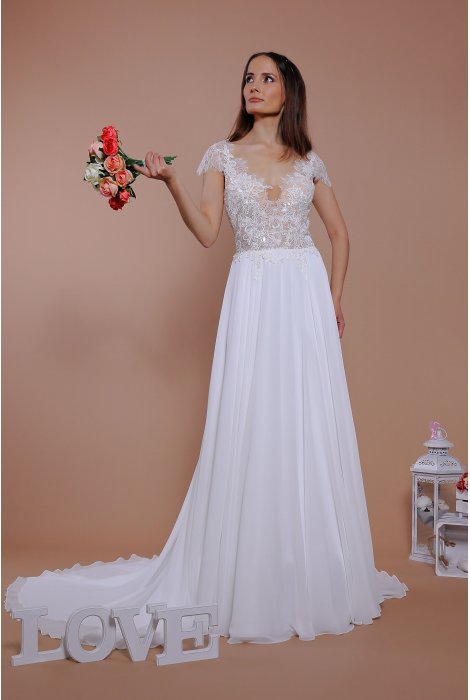 Hochzeitskleid für braut von Schantal, Kollektion Traum, Modell 14090. Foto 3