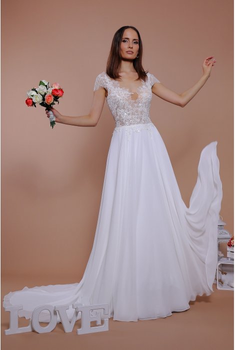 Hochzeitskleid für braut von Schantal, Kollektion Traum, Modell 14090. Foto 5