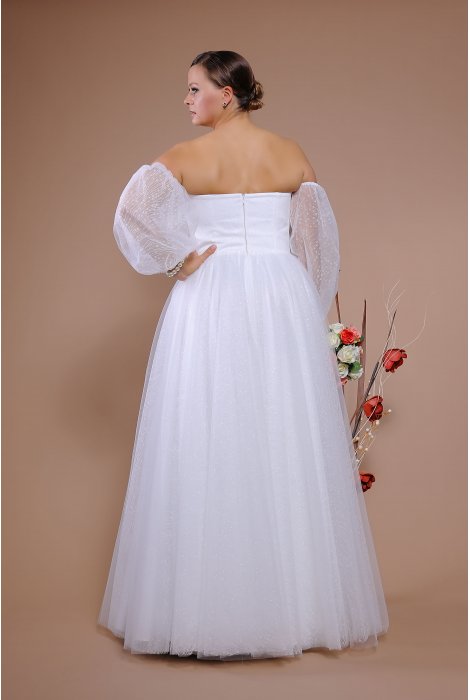 Hochzeitskleid für braut von Schantal, Kollektion Queen XXL, Modell 14096 XXL. Foto 5