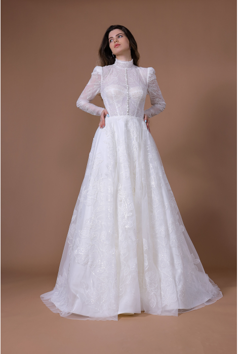 Hochzeitskleid für braut von Schantal, Kollektion Traum, Modell 14099. Foto 4