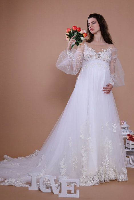 Hochzeitskleid für braut von Schantal, Kollektion Traum, Modell 14102. Foto 5