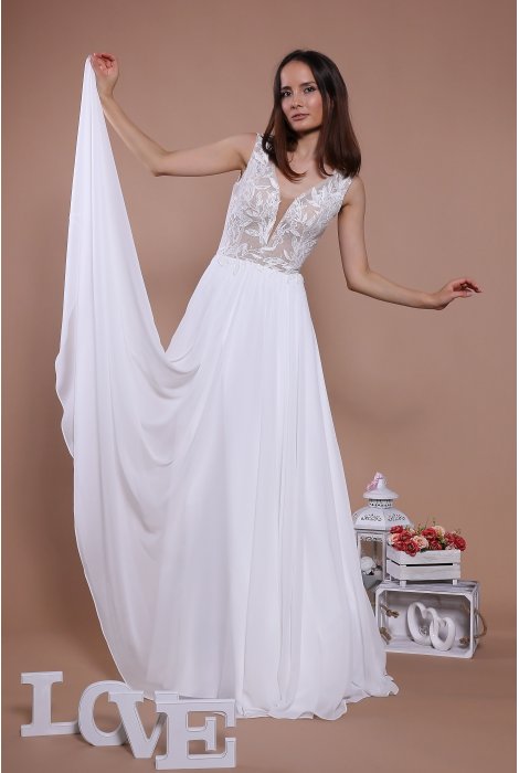Hochzeitskleid für braut von Schantal, Kollektion Traum, Modell 14119. Foto 5