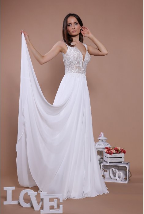 Hochzeitskleid für braut von Schantal, Kollektion Traum, Modell 14119. Foto 6