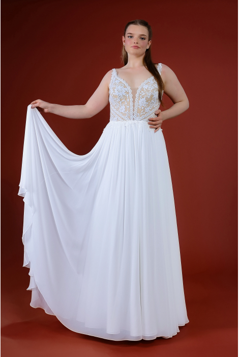 Hochzeitskleid für braut von Schantal, Kollektion Queen XXL, Modell 14128 - 2. Foto 3