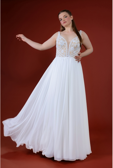 Hochzeitskleid für braut von Schantal, Kollektion Queen XXL, Modell 14128 - 2. Foto 6