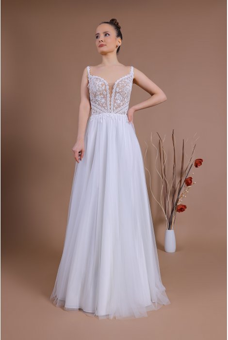 Hochzeitskleid für braut von Schantal, Kollektion Traum, Modell 14128. Foto 4