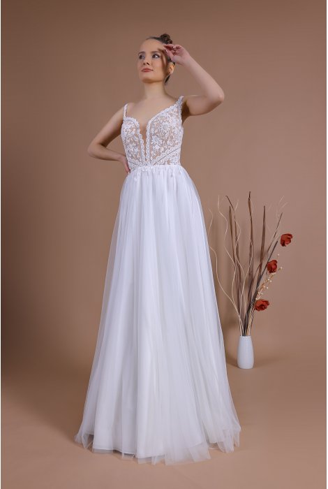 Hochzeitskleid für braut von Schantal, Kollektion Traum, Modell 14128. Foto 3