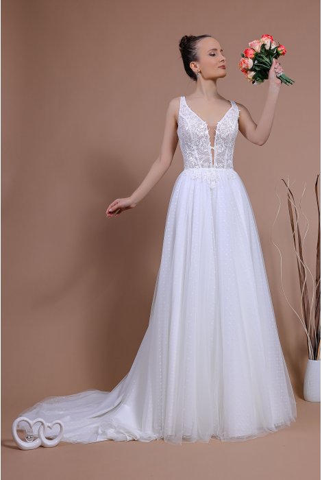 Hochzeitskleid für braut von Schantal, Kollektion Traum, Modell 14138. Foto 3