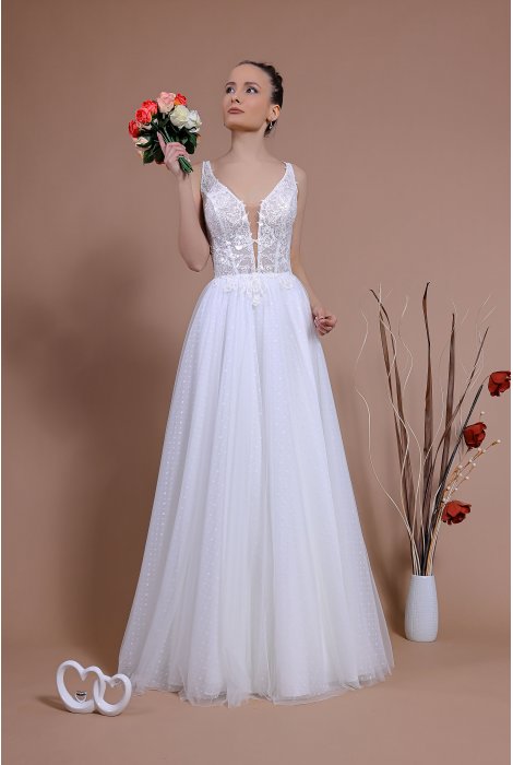 Hochzeitskleid für braut von Schantal, Kollektion Traum, Modell 14138. Foto 4
