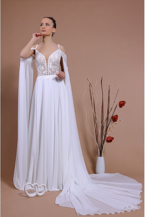 Hochzeitskleid für braut von Schantal, Kollektion Traum, Modell 14139. Foto 1
