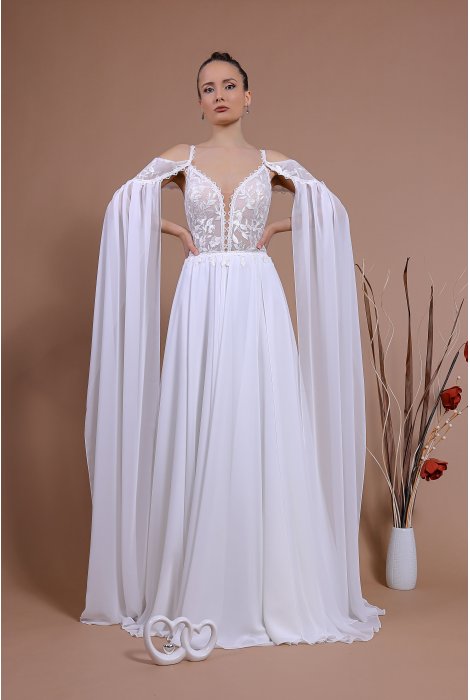 Hochzeitskleid für braut von Schantal, Kollektion Traum, Modell 14139. Foto 4