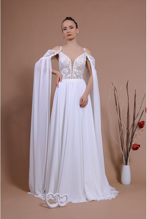 Hochzeitskleid für braut von Schantal, Kollektion Traum, Modell 14139. Foto 5