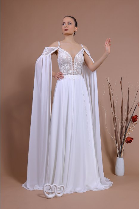 Hochzeitskleid für braut von Schantal, Kollektion Traum, Modell 14139. Foto 6