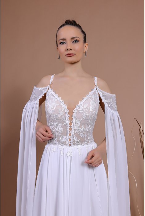 Hochzeitskleid für braut von Schantal, Kollektion Traum, Modell 14139. Foto 7