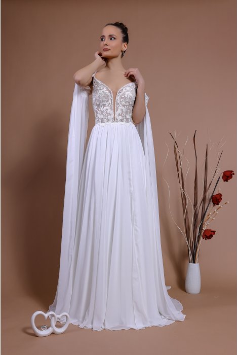 Hochzeitskleid für braut von Schantal, Kollektion Traum, Modell 14140. Foto 1