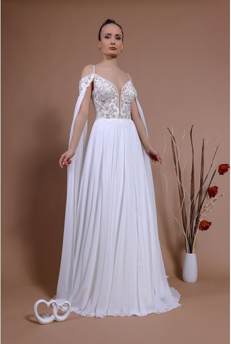 Hochzeitskleid für braut von Schantal, Kollektion Traum, Modell 14140. Foto 4