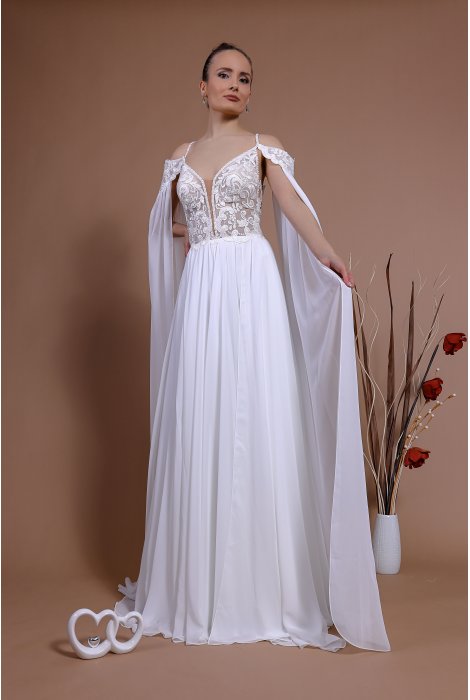Hochzeitskleid für braut von Schantal, Kollektion Traum, Modell 14140. Foto 5
