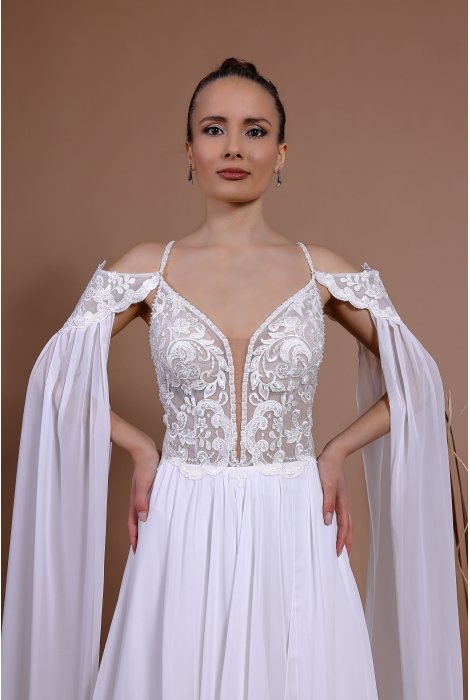 Hochzeitskleid für braut von Schantal, Kollektion Traum, Modell 14140. Foto 7