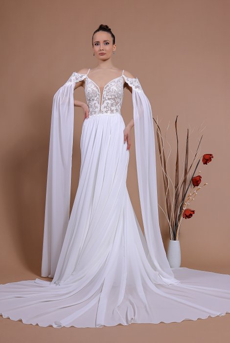 Hochzeitskleid für braut von Schantal, Kollektion Traum, Modell 14140. Foto 6