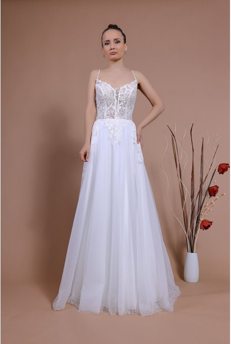 Hochzeitskleid für braut von Schantal, Kollektion Traum, Modell 14157. Foto 2