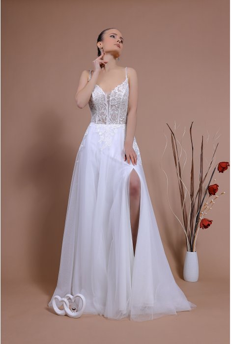 Hochzeitskleid für braut von Schantal, Kollektion Traum, Modell 14157. Foto 5