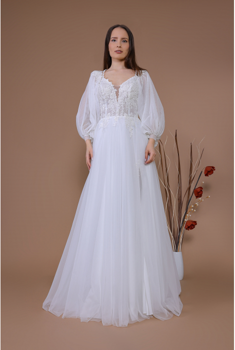 Hochzeitskleid für braut von Schantal, Kollektion Traum, Modell 14158. Foto 5