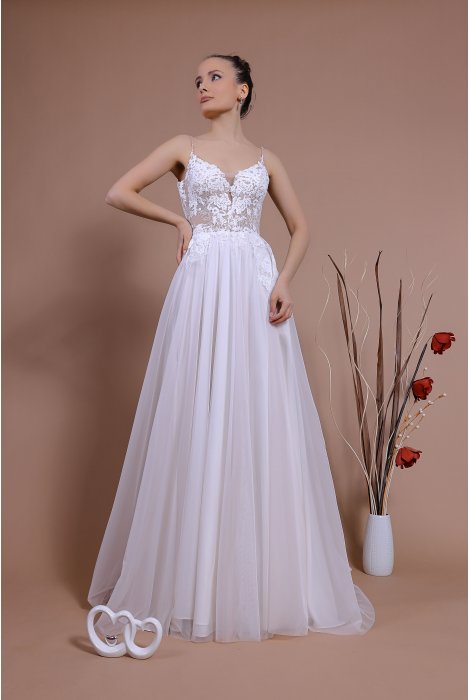 Hochzeitskleid für braut von Schantal, Kollektion Traum, Modell 14160. Foto 3