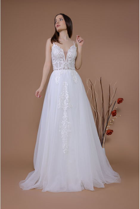 Hochzeitskleid für braut von Schantal, Kollektion Traum, Modell 14170. Foto 3