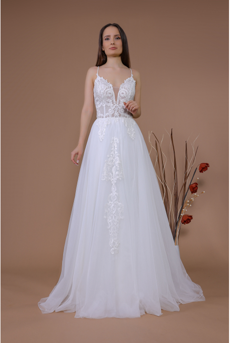 Hochzeitskleid für braut von Schantal, Kollektion Traum, Modell 14170. Foto 4