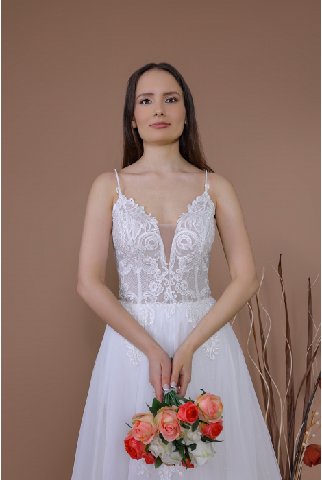 Hochzeitskleid für braut von Schantal, Kollektion Traum, Modell 14170. Foto 2