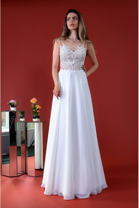Hochzeitskleid für braut von Schantal, Kollektion Kiara, Modell 14179. Foto 3