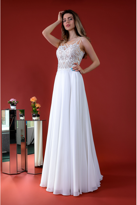 Hochzeitskleid für braut von Schantal, Kollektion Kiara, Modell 14179. Foto 1