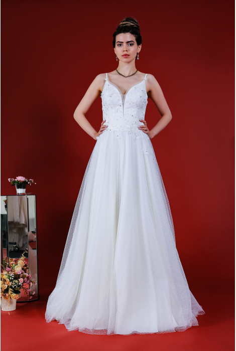 Hochzeitskleid für braut von Schantal, Kollektion Kiara, Modell 14182. Foto 1