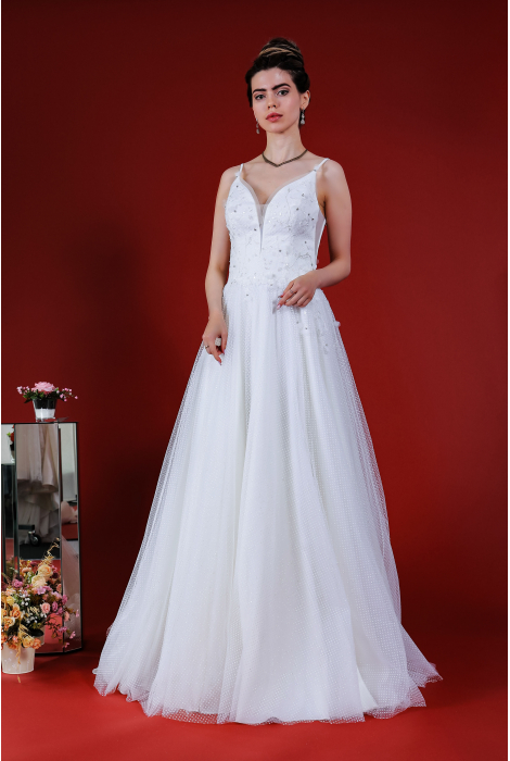 Hochzeitskleid für braut von Schantal, Kollektion Kiara, Modell 14182. Foto 4