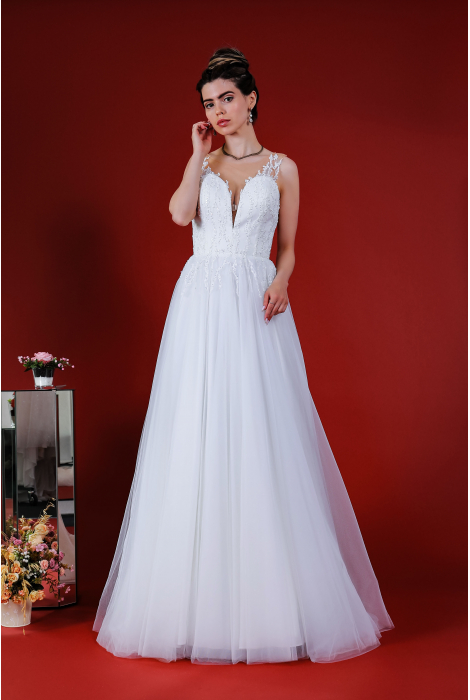 Hochzeitskleid für braut von Schantal, Kollektion Kiara, Modell 14185. Foto 3