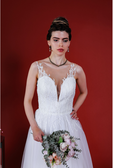 Hochzeitskleid für braut von Schantal, Kollektion Kiara, Modell 14185. Foto 2