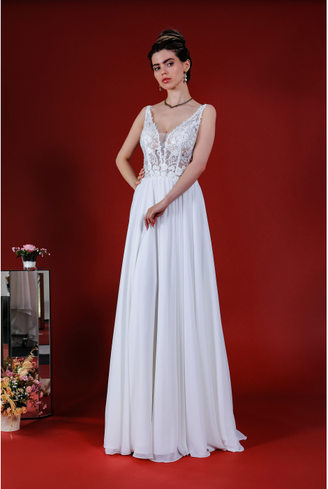 Hochzeitskleid für braut von Schantal, Kollektion Kiara, Modell 14191. Foto 4