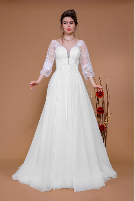 Hochzeitskleid für braut von Schantal, Kollektion Traum, Modell 14195. Foto 4
