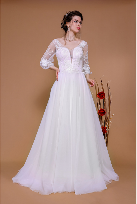 Hochzeitskleid für braut von Schantal, Kollektion Traum, Modell 14195. Foto 3