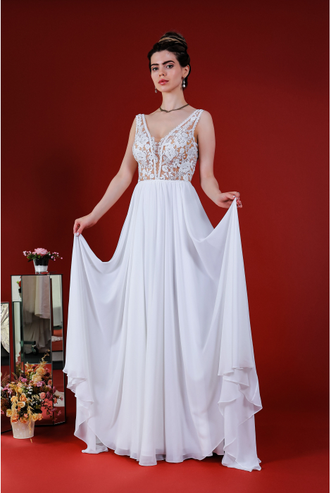 Hochzeitskleid für braut von Schantal, Kollektion Kiara, Modell 14199. Foto 1