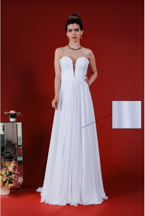 Hochzeitskleid für braut von Schantal, Kollektion Kiara, Modell 14203. Foto 1