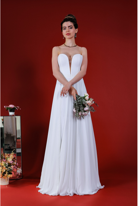Hochzeitskleid für braut von Schantal, Kollektion Kiara, Modell 14203. Foto 3