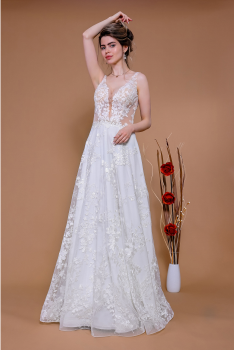 Hochzeitskleid für braut von Schantal, Kollektion Traum, Modell 14206. Foto 1