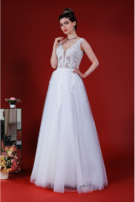 Hochzeitskleid für braut von Schantal, Kollektion Kiara, Modell 14207. Foto 5