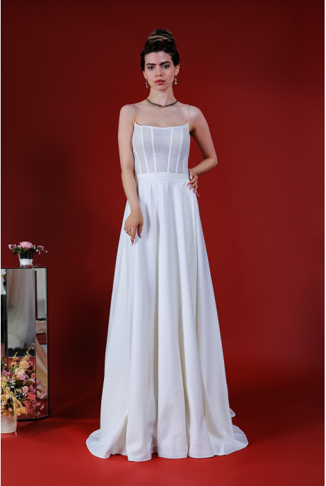 Hochzeitskleid für braut von Schantal, Kollektion Kiara, Modell 14208. Foto 4