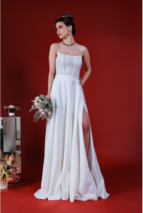 Hochzeitskleid für braut von Schantal, Kollektion Kiara, Modell 14208. Foto 3