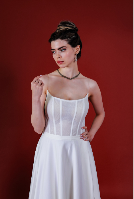 Hochzeitskleid für braut von Schantal, Kollektion Kiara, Modell 14208. Foto 2